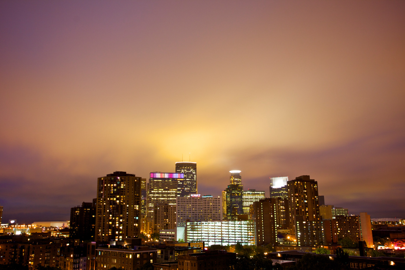 Minneapolis Skyline Dusk Photo