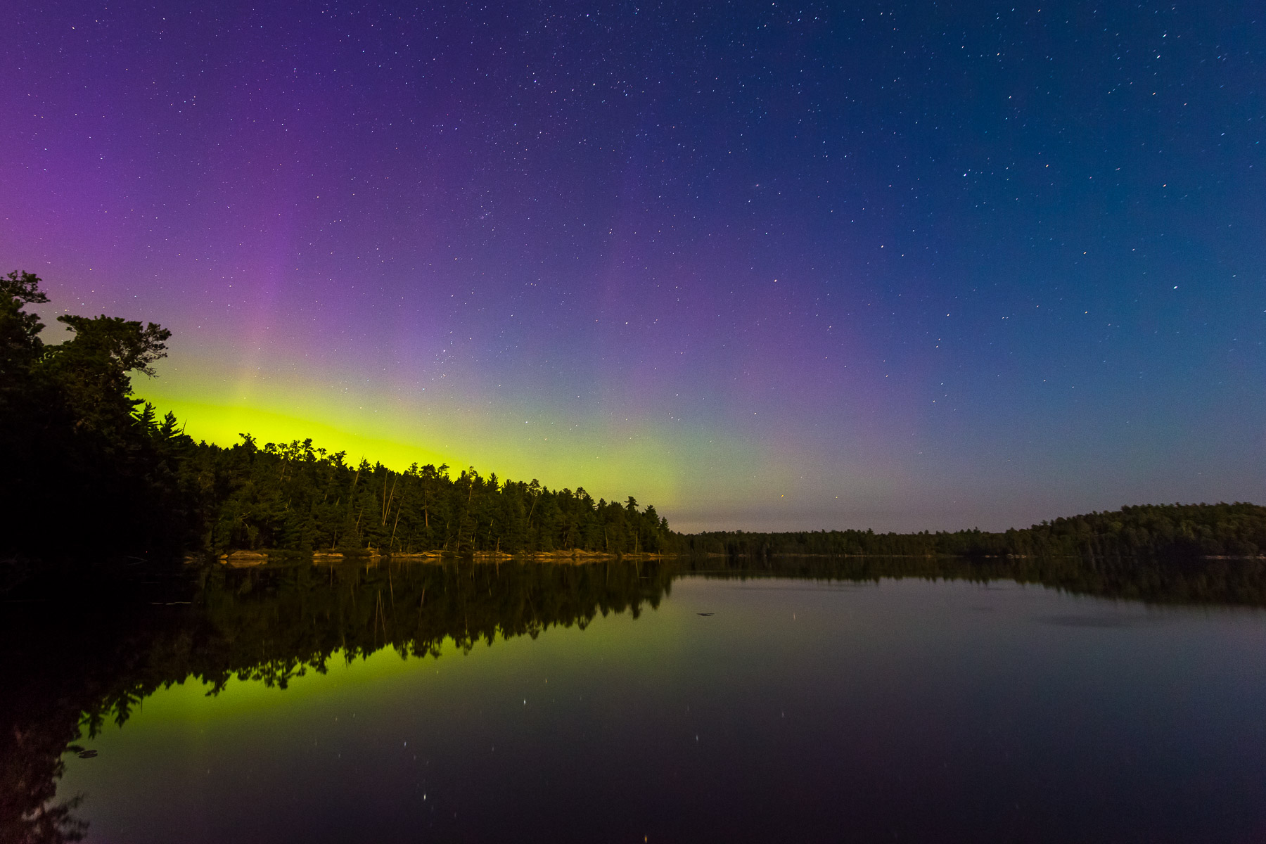 Boundary Waters Northern Lights Photo